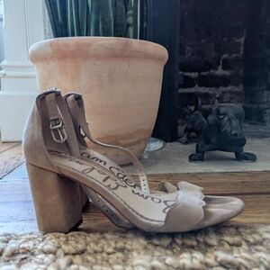 Women's Tan Block Heel Sandals